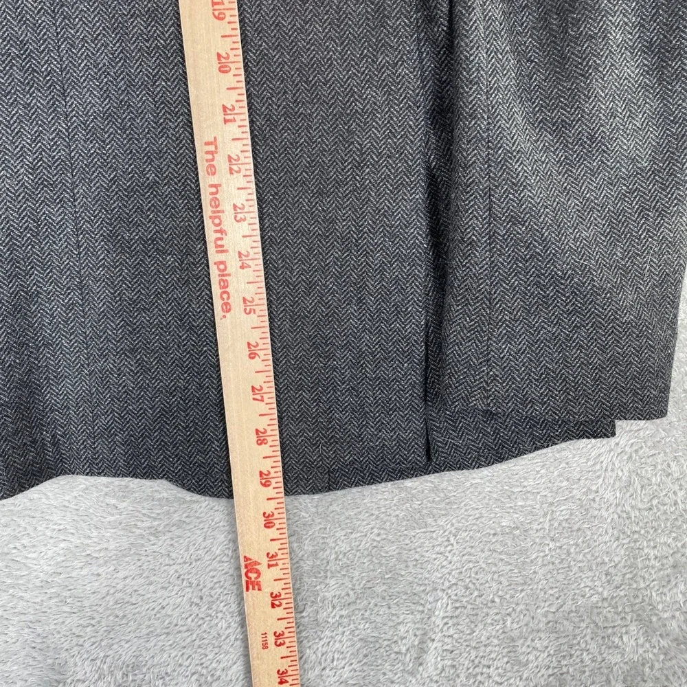 JKT New York Sport Coat Mens 38R Dark Grey‎ Herringbone Wool Blend Blazer Bond